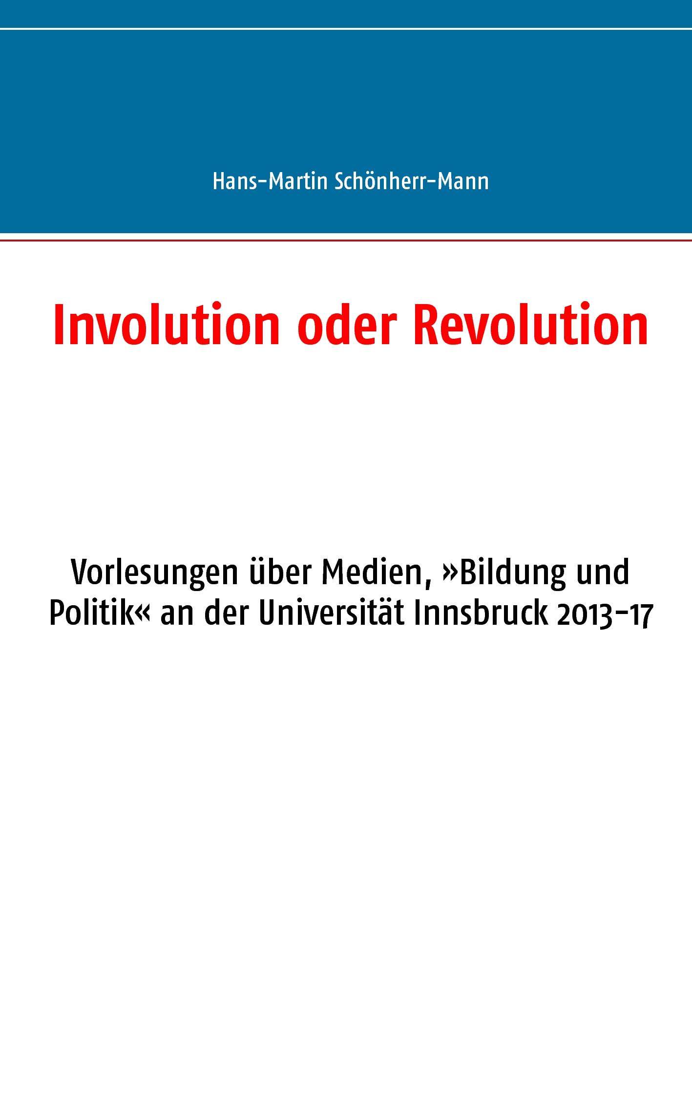 Vorderes Coverbild Involution oder Revolution