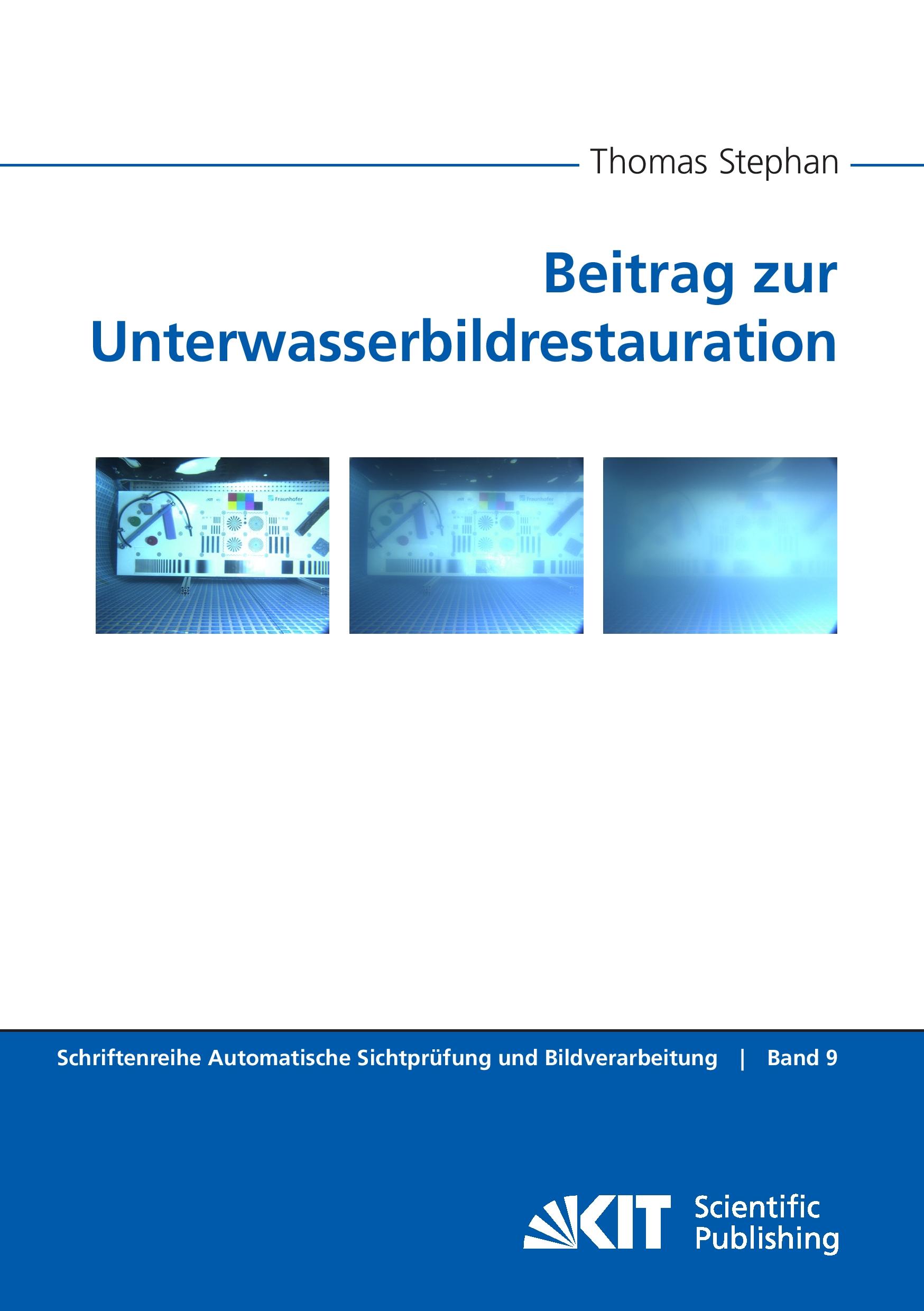 Vorderes Coverbild Beitrag zur Unterwasserbildrestauration