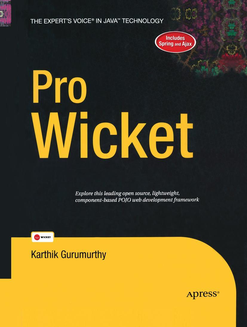 Vorderes Coverbild Pro Wicket