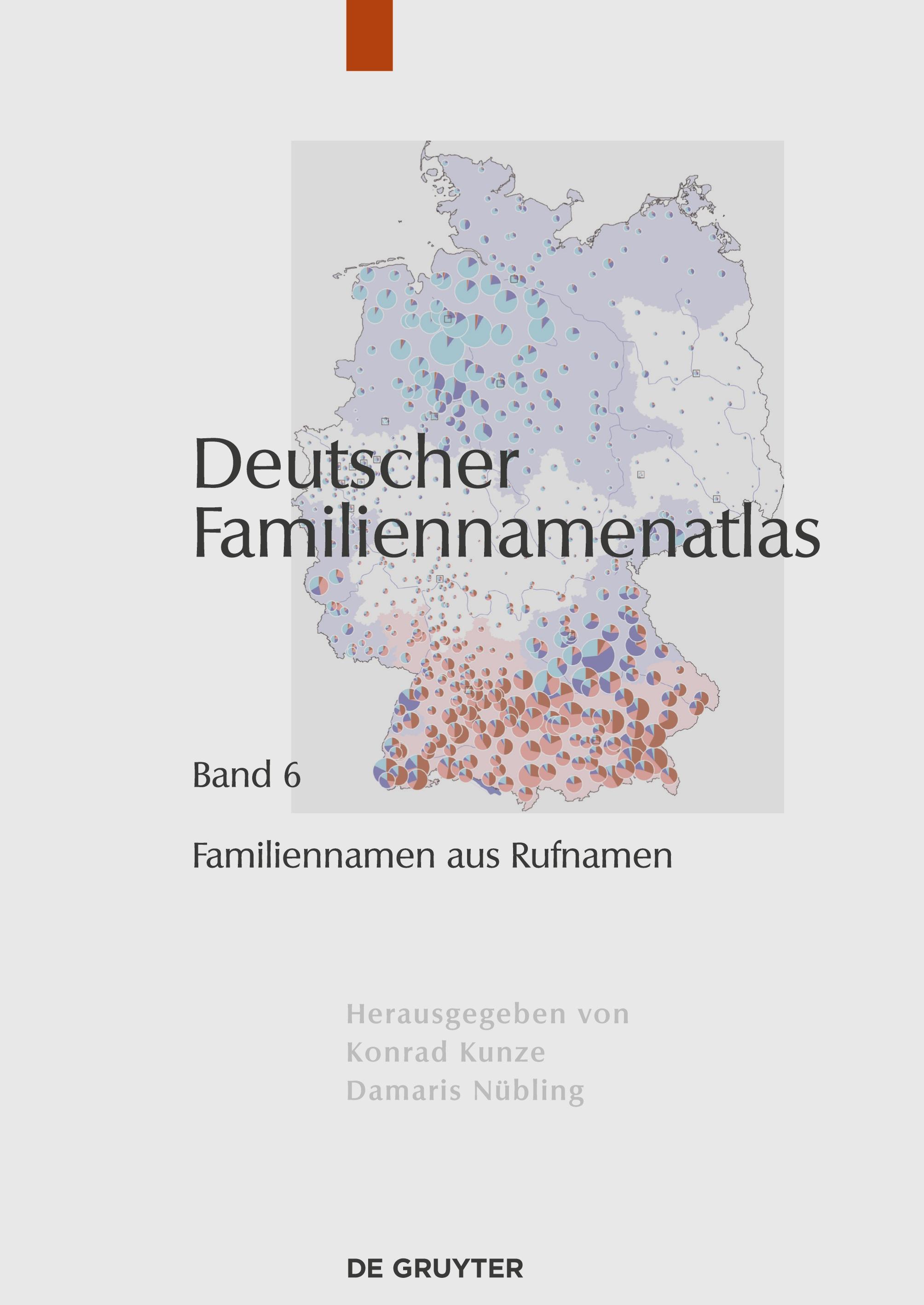 Vorderes Coverbild Deutscher Familiennamenatlas, Band 6, Familiennamen aus Rufnamen