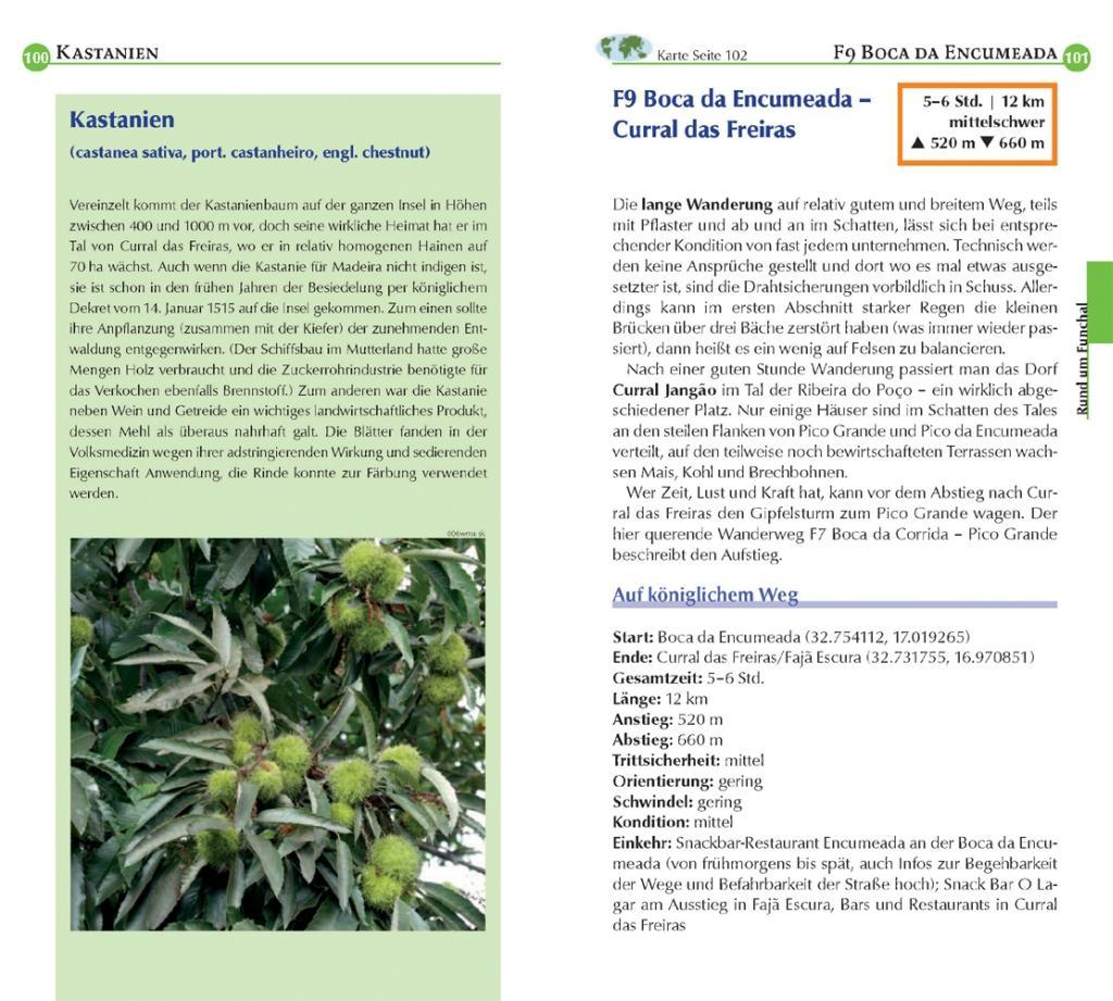 Beispielinhalt (Bild) Reise Know-How Wanderführer Madeira (50 Wandertouren)