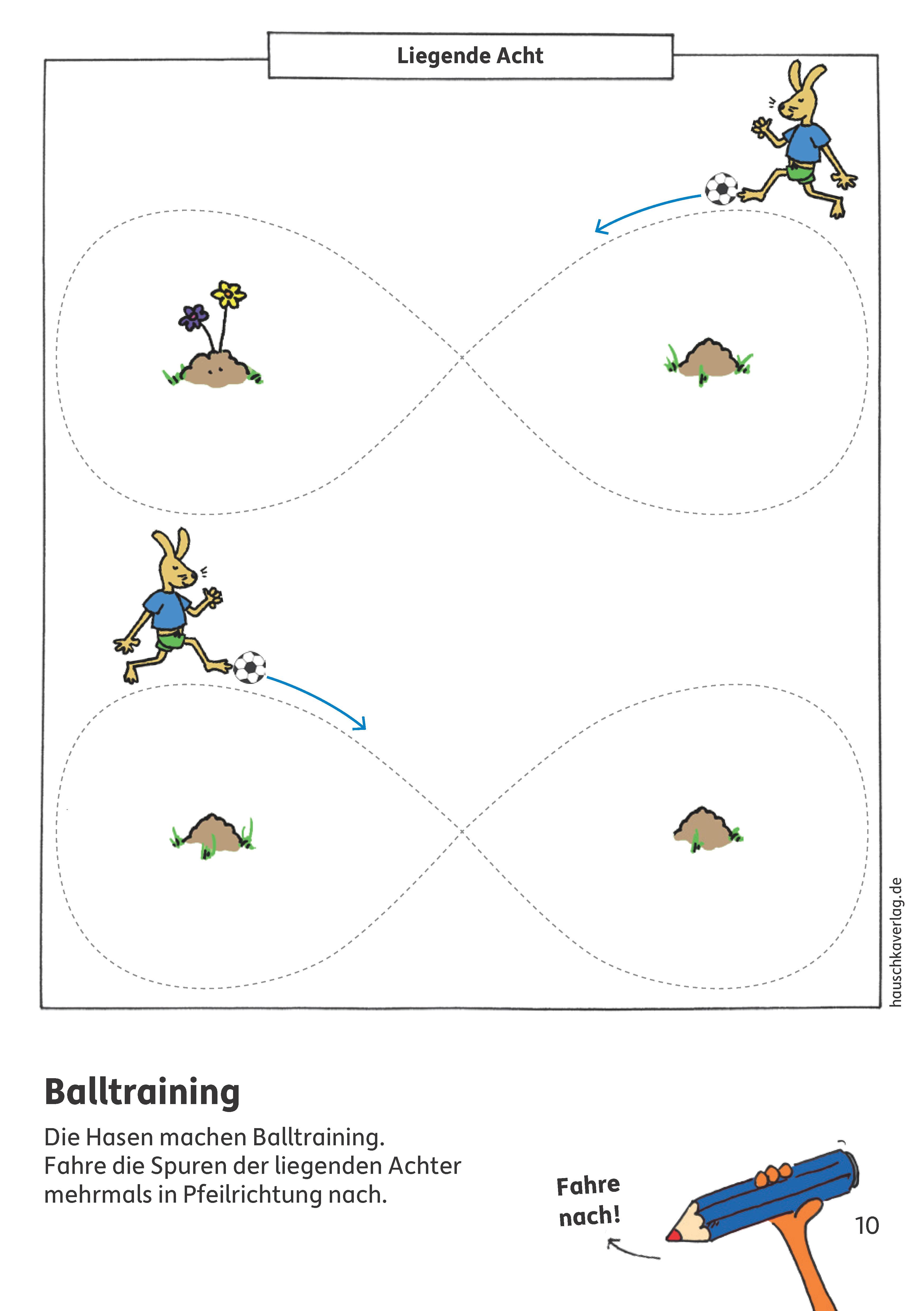 Beispielinhalt (Bild) Vorschulblock - Schwungübungen ab 5 Jahre
