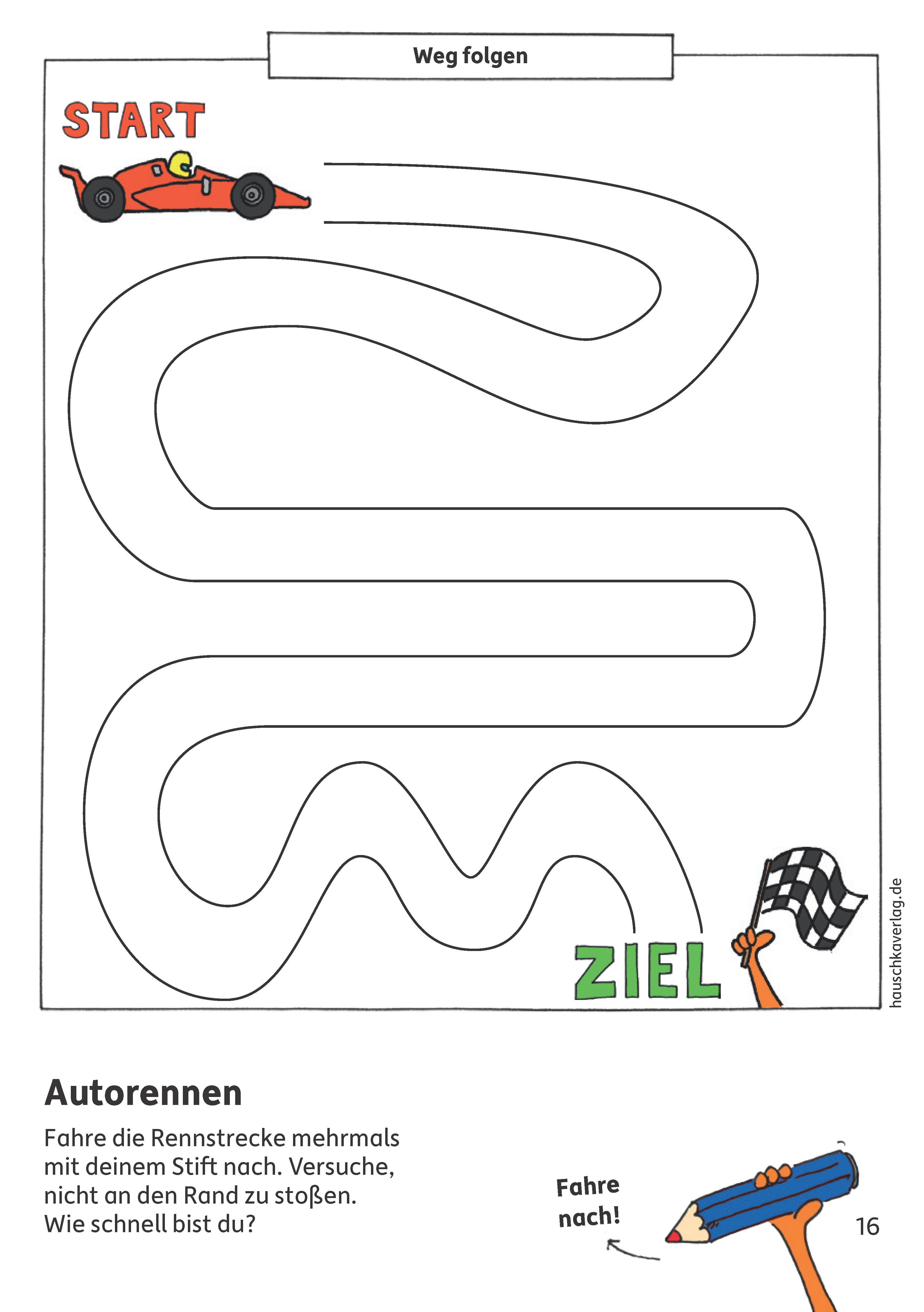 Beispielinhalt (Bild) Vorschulblock - Schwungübungen ab 5 Jahre