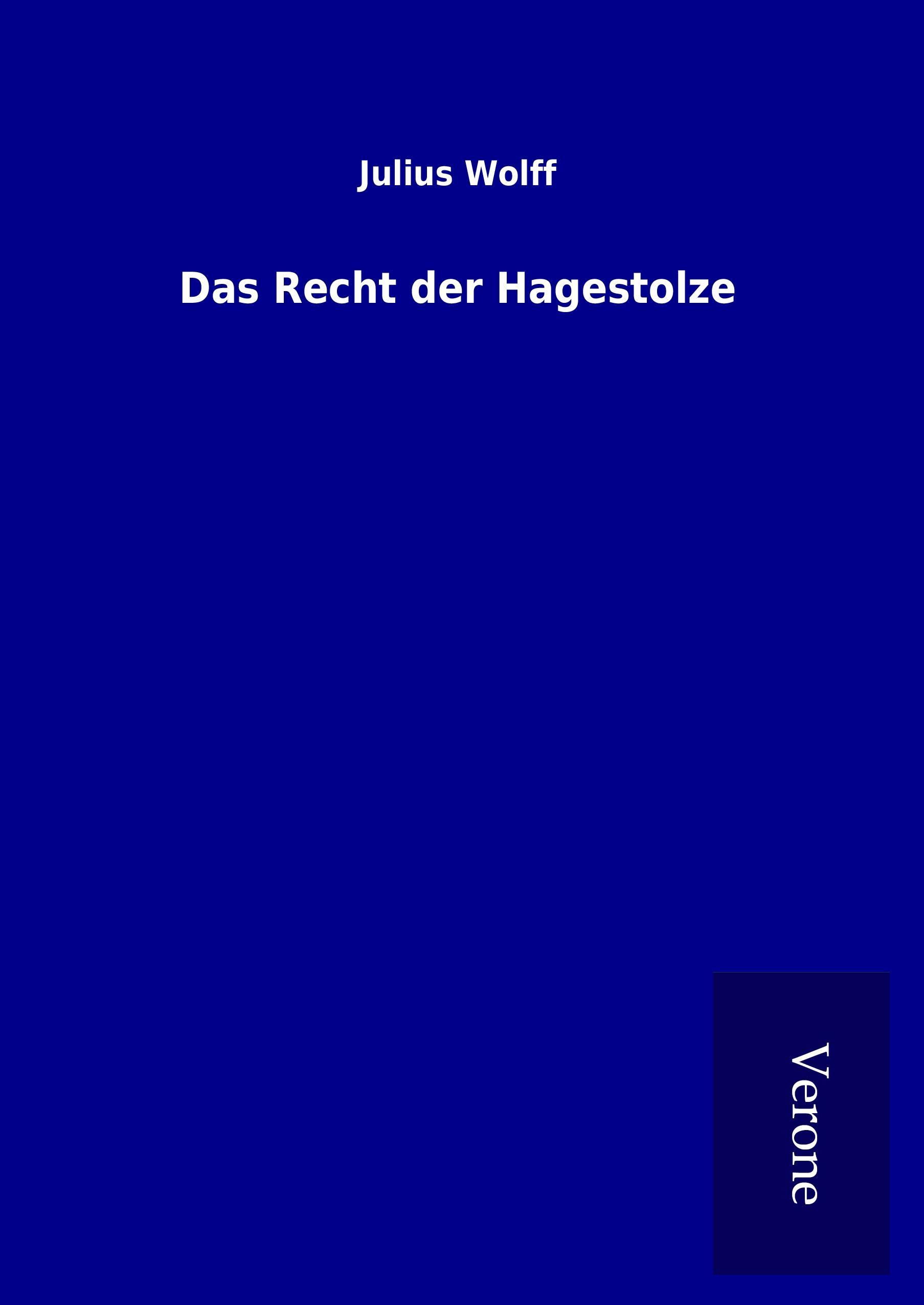 Vorderes Coverbild Das Recht der Hagestolze