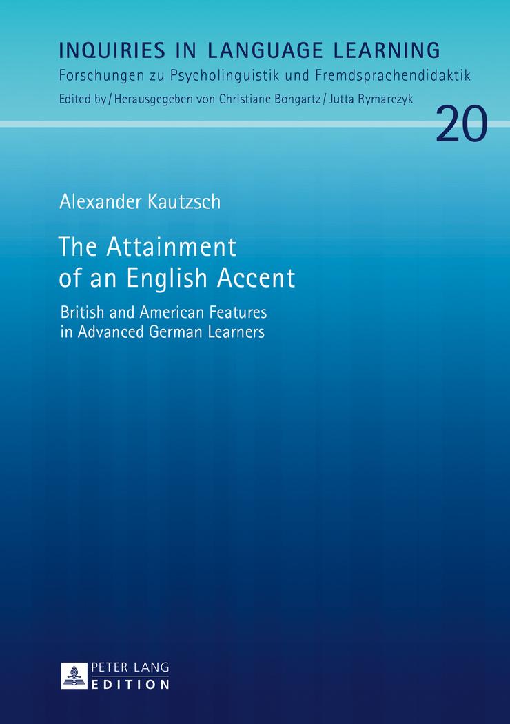 Vorderes Coverbild The Attainment of an English Accent