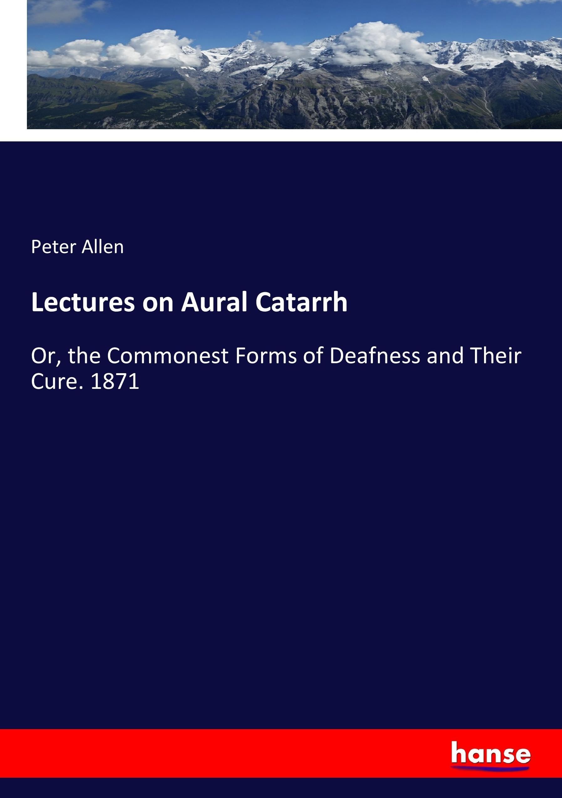 Vorderes Coverbild Lectures on Aural Catarrh