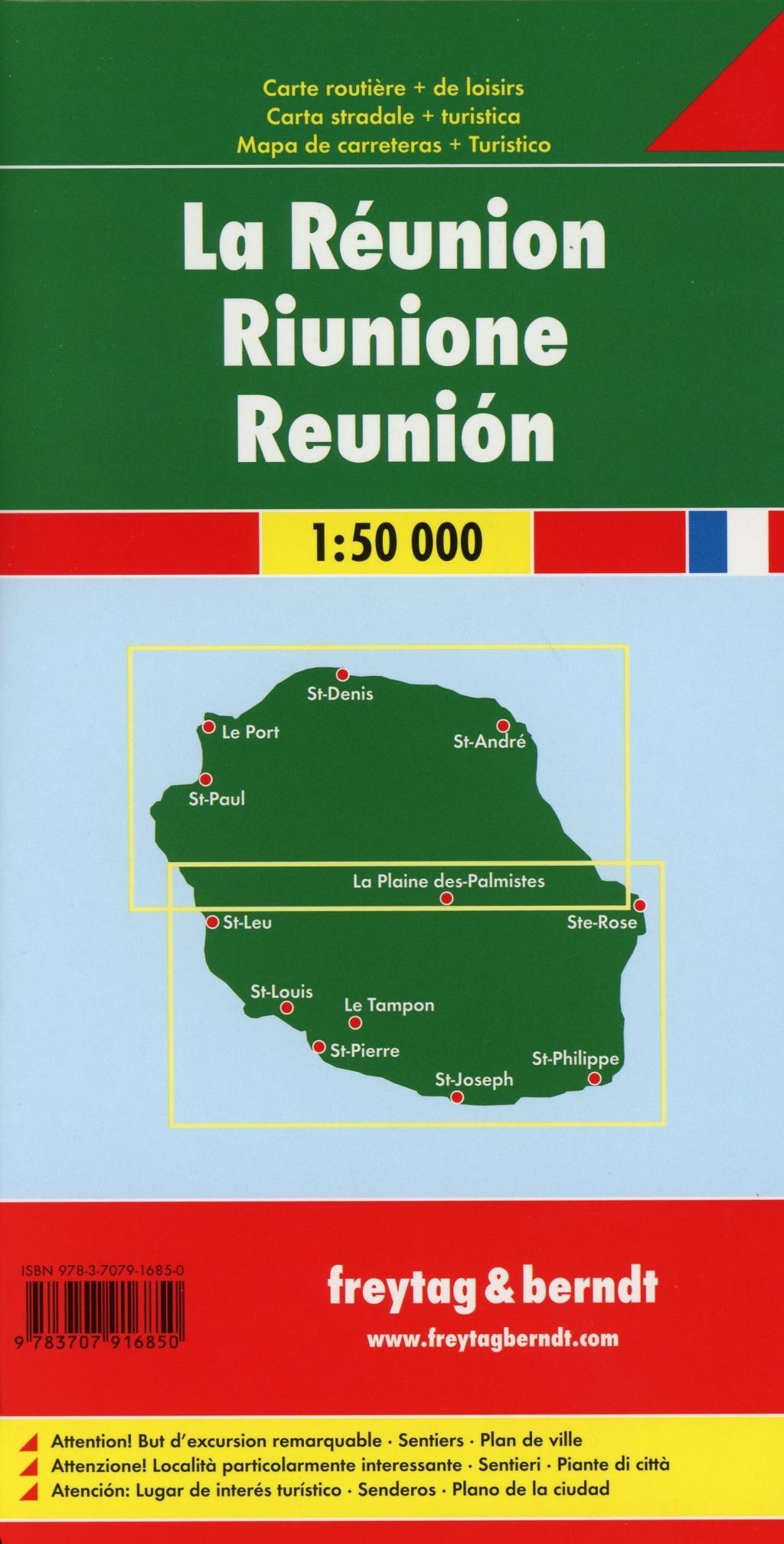Beispielinhalt (Bild) Réunion, Autokarte 1:50.000