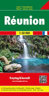 Vorderes Coverbild Réunion, Autokarte 1:50.000