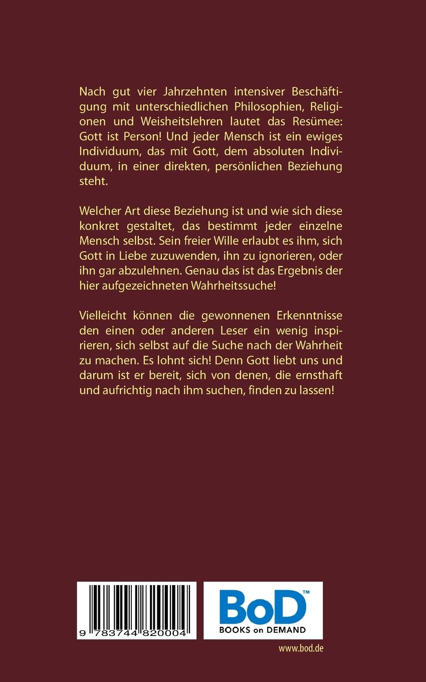 Rückseitencover Gott ist Person!
