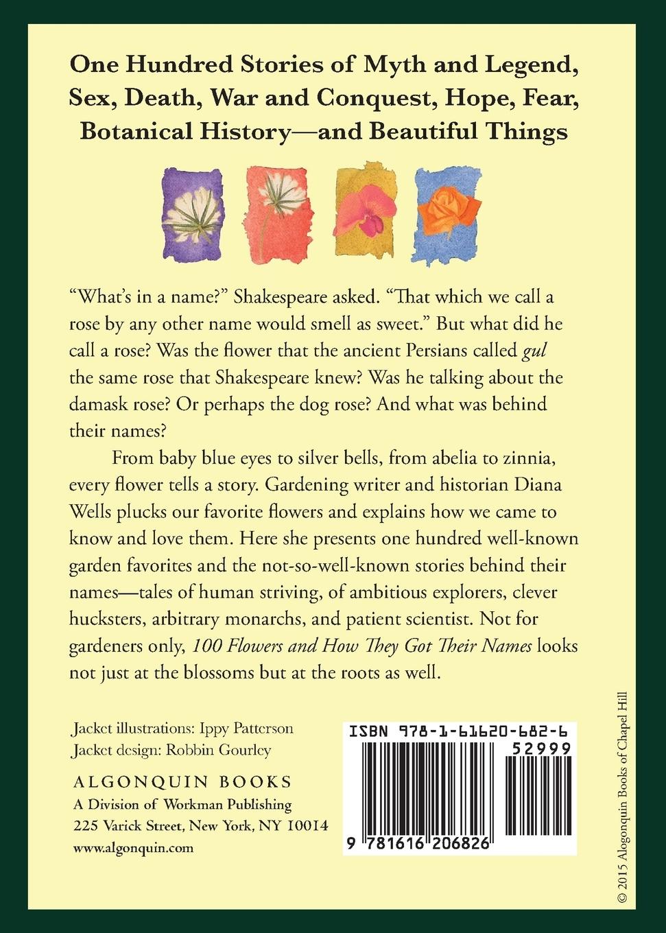 Rückseitencover 100 Flowers and How They Got Their Names