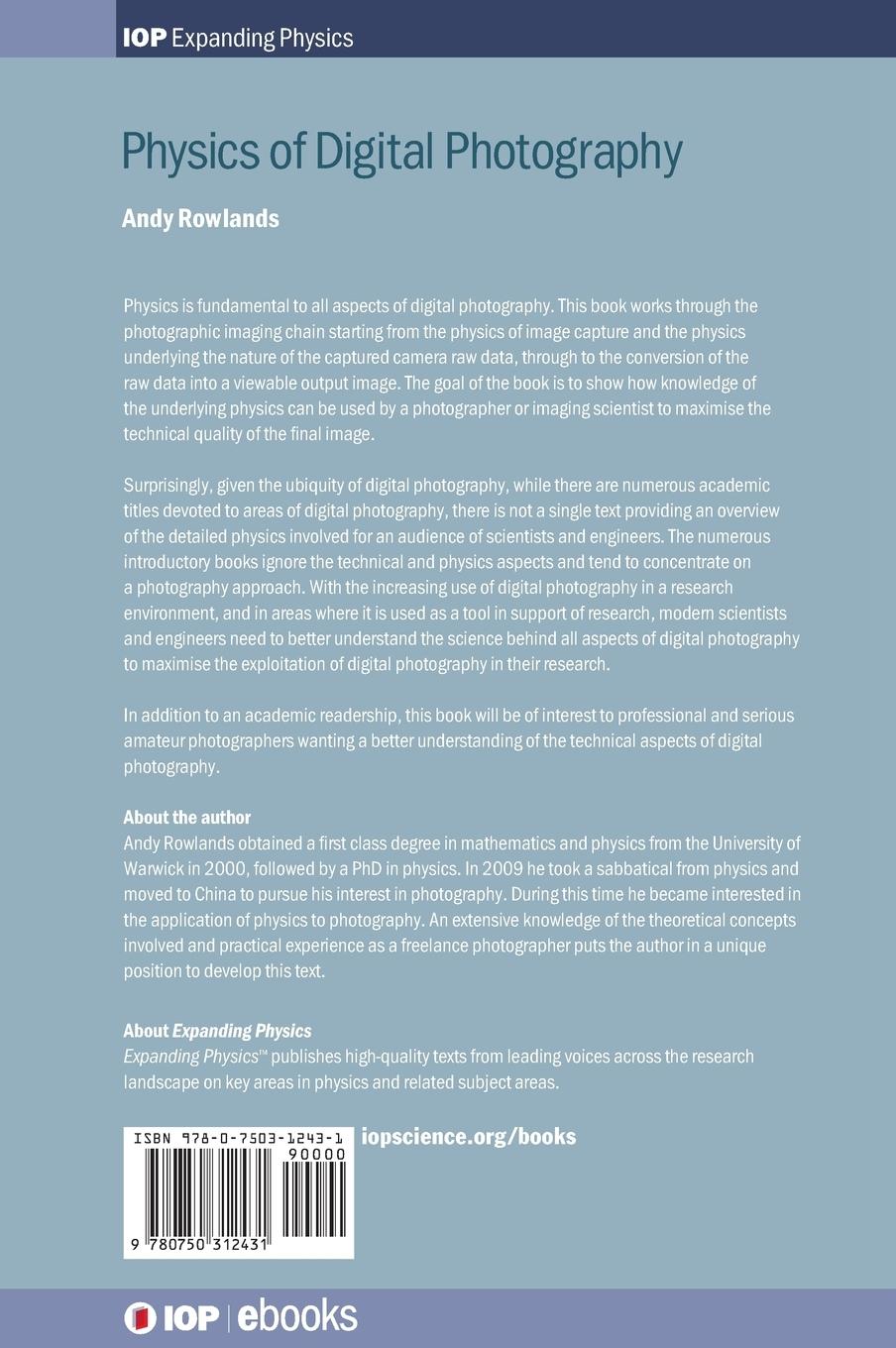 Rückseitencover Physics of Digital Photography