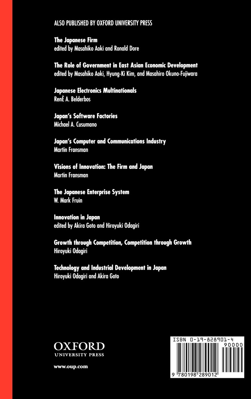 Rückseitencover The Japanese Economic System and Its Historical Origins