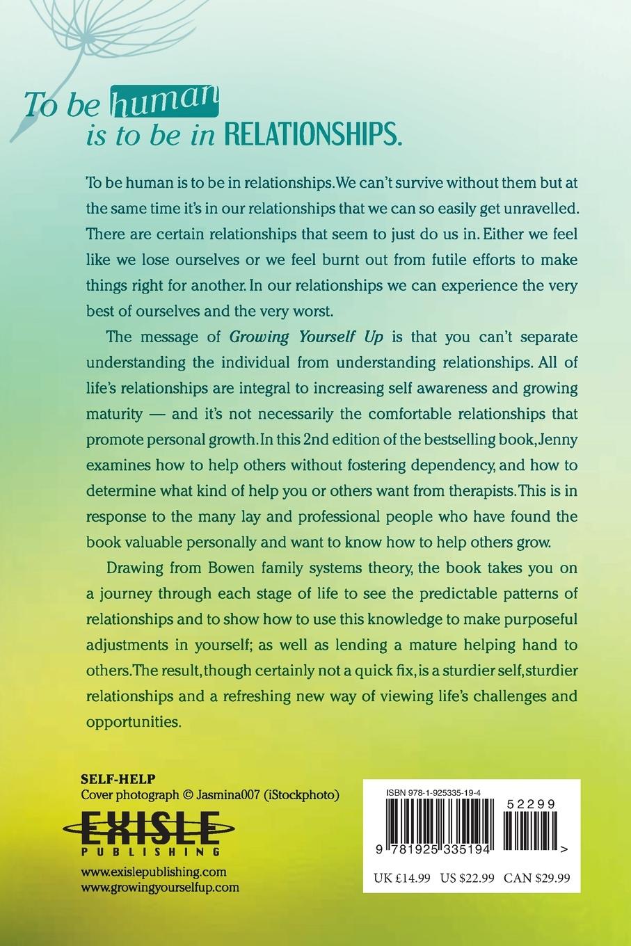 Rückseitencover Growing Yourself Up, 2nd Edition