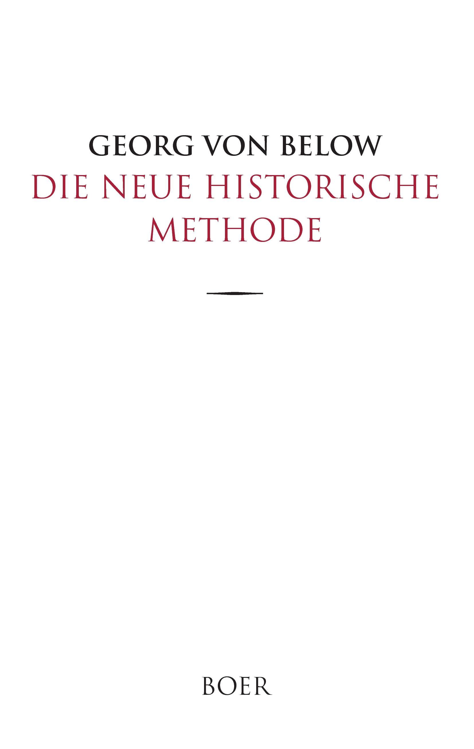 Vorderes Coverbild Die neue historische Methode