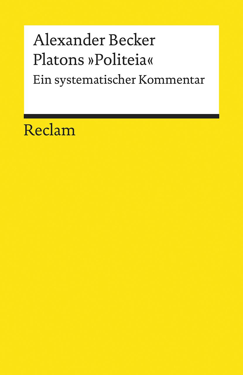 Vorderes Coverbild Platons "Politeia"