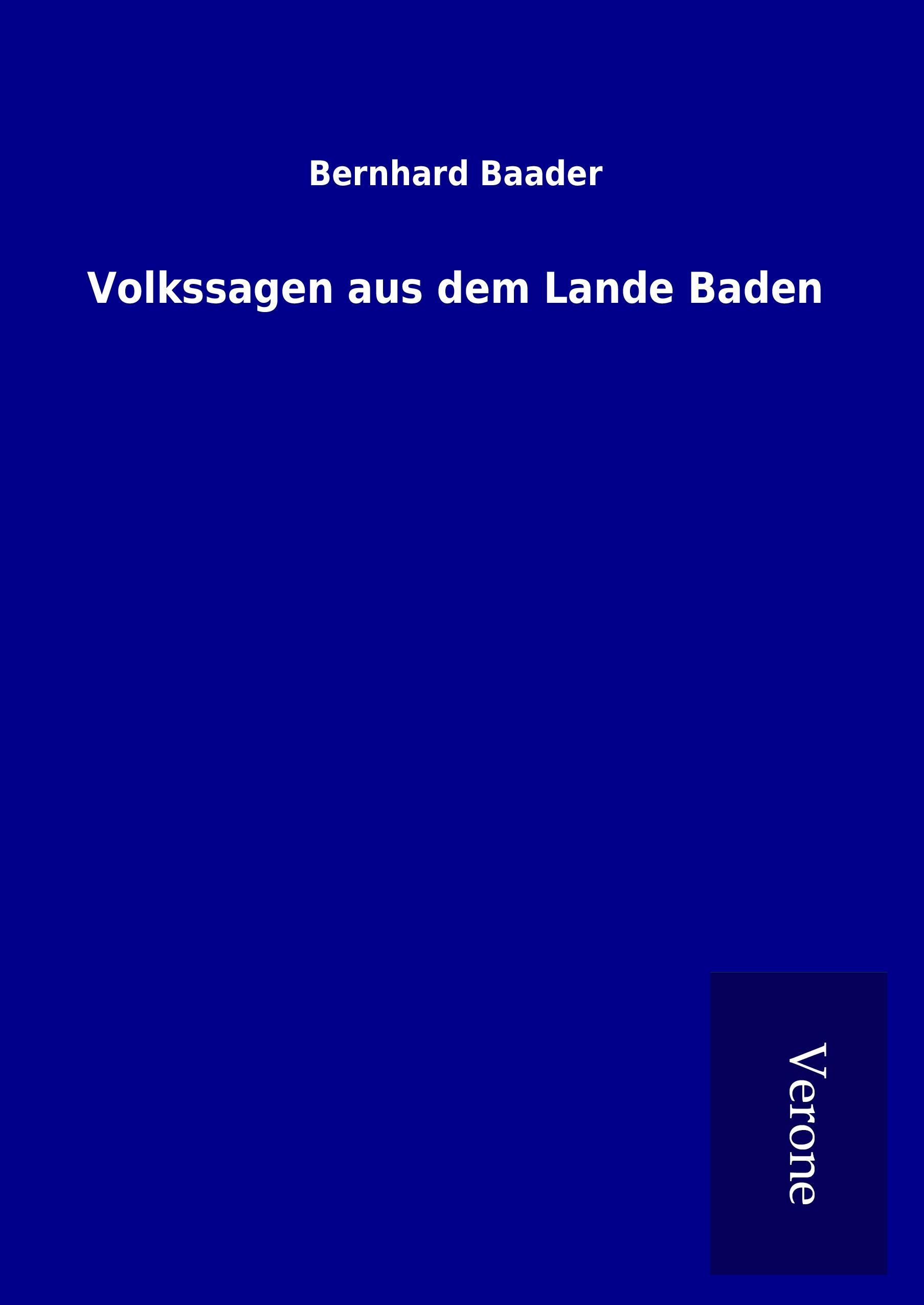 Vorderes Coverbild Volkssagen aus dem Lande Baden