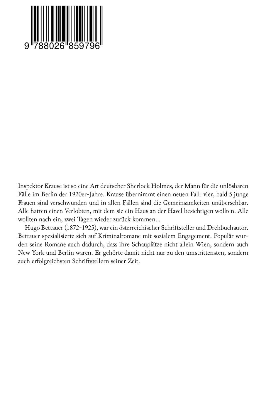 Rückseitencover Der Frauenmörder (Kult-Krimi)