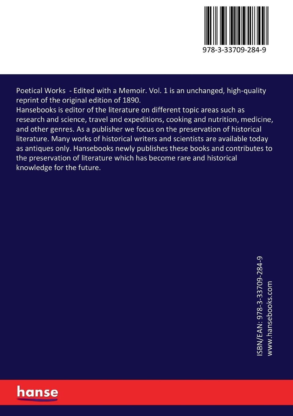 Rückseitencover Poetical Works