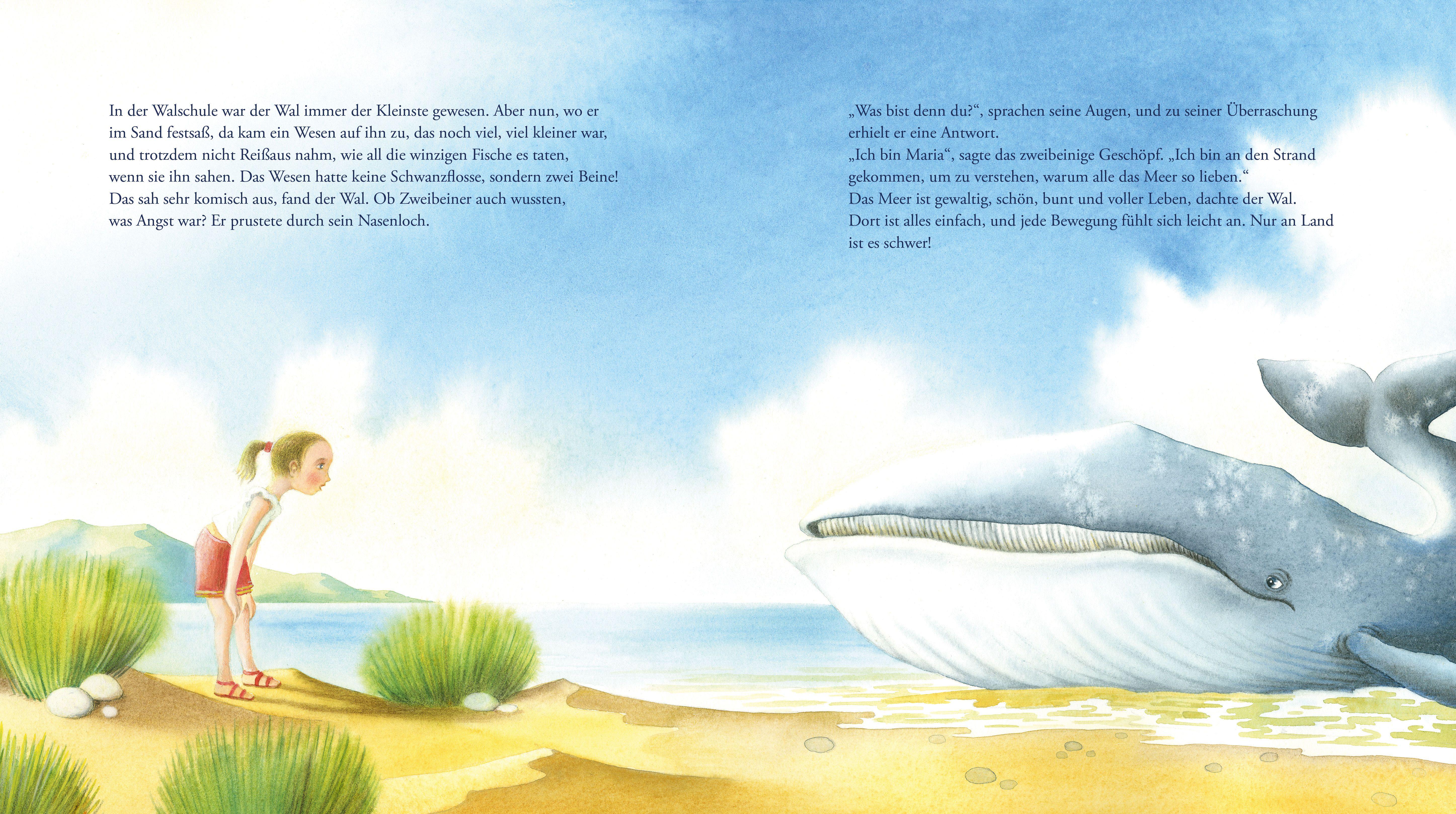 Beispielinhalt (Bild) Der Wal und das Mädchen