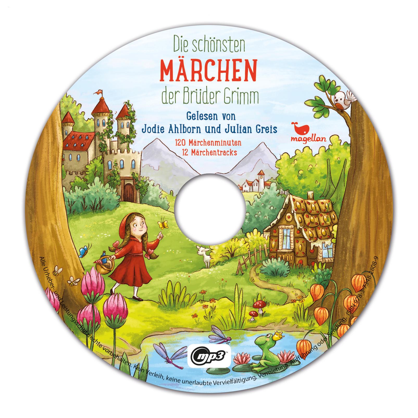 Beispielinhalt (Bild) Die schönsten Märchen der Brüder Grimm, mit MP3-CD