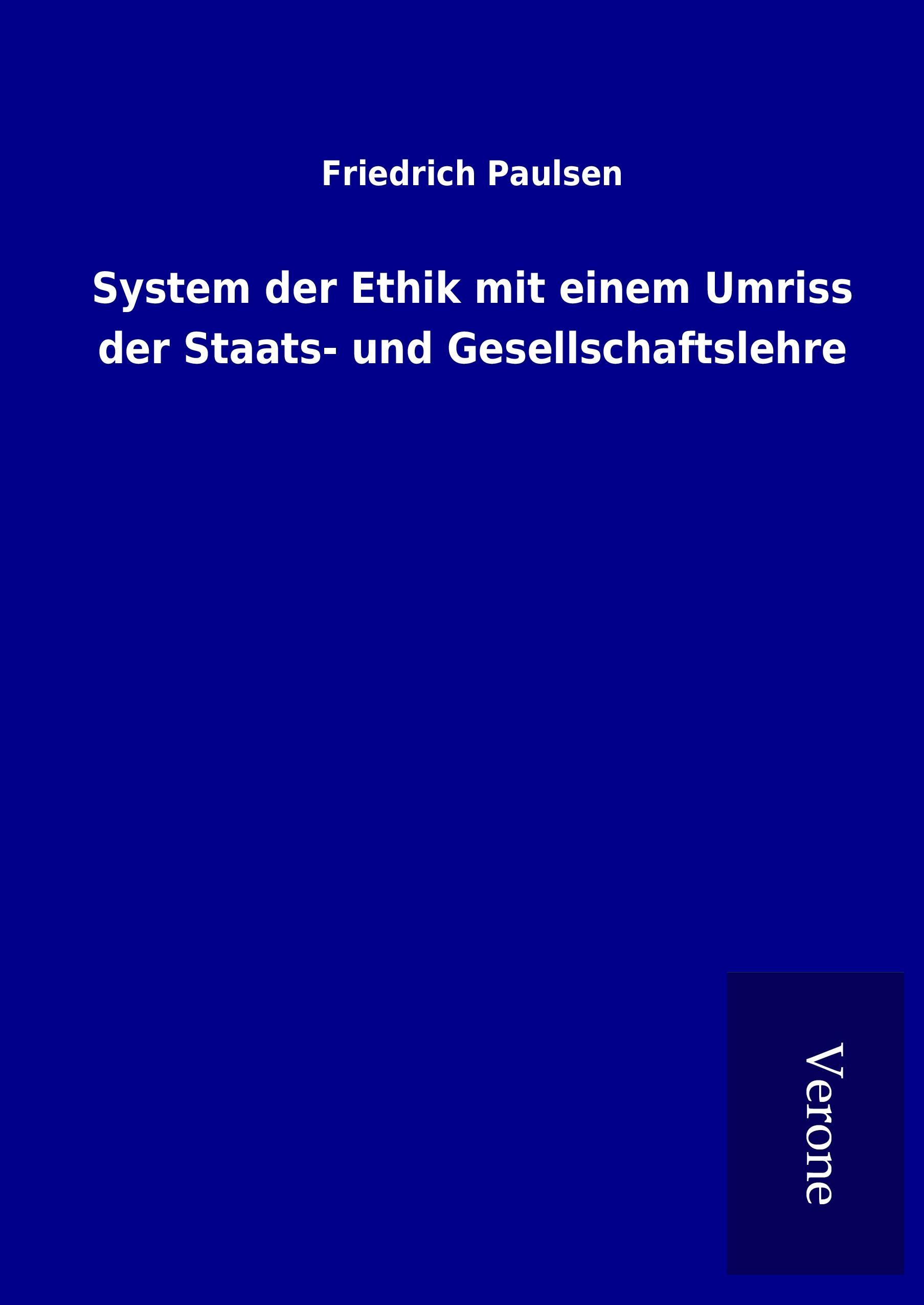 Vorderes Coverbild System der Ethik mit einem Umriss der Staats- und Gesellschaftslehre