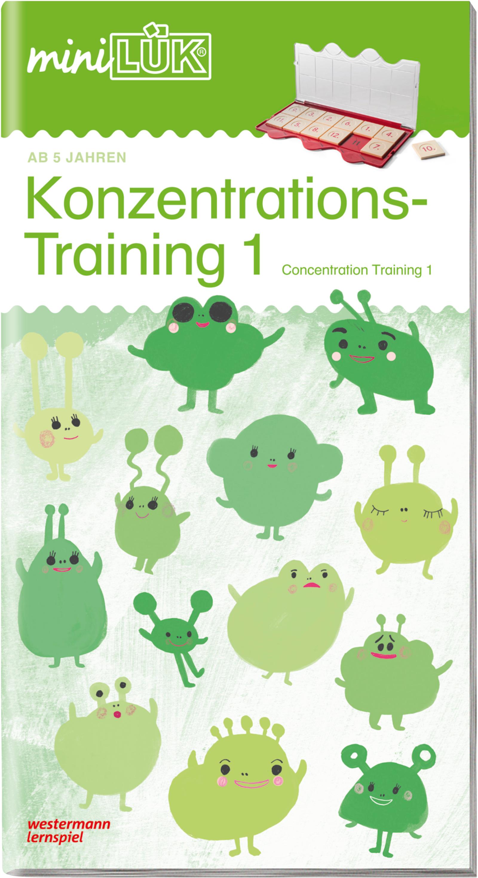Vorderes Coverbild miniLÜK Konzentrationstraining 1: für Vor- und Grundschulkinder / concentration training