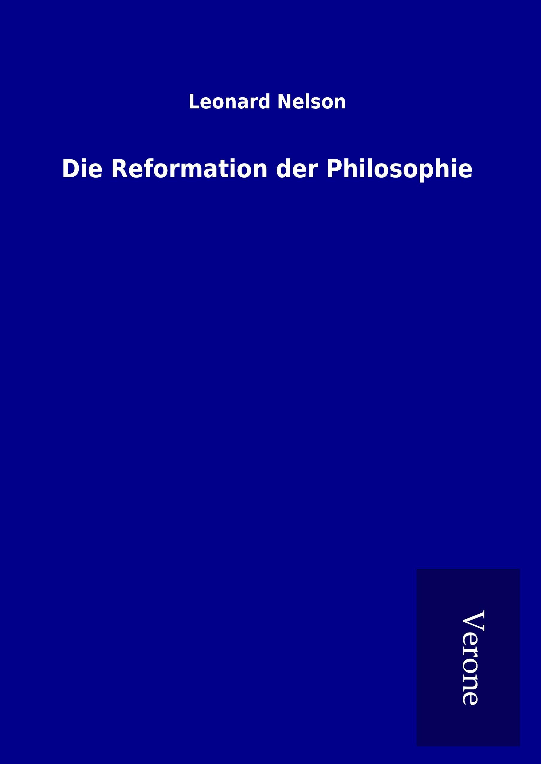 Vorderes Coverbild Die Reformation der Philosophie