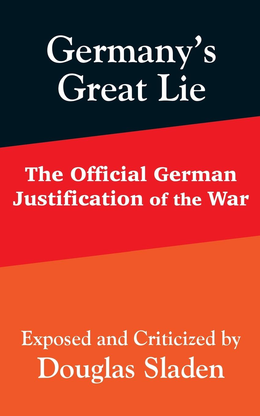 Vorderes Coverbild Germany's Great Lie