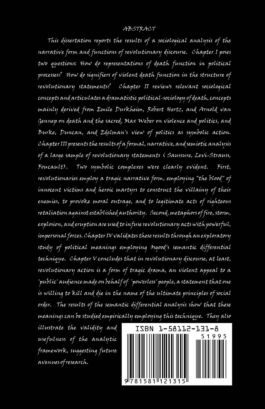 Rückseitencover The Politics of Death