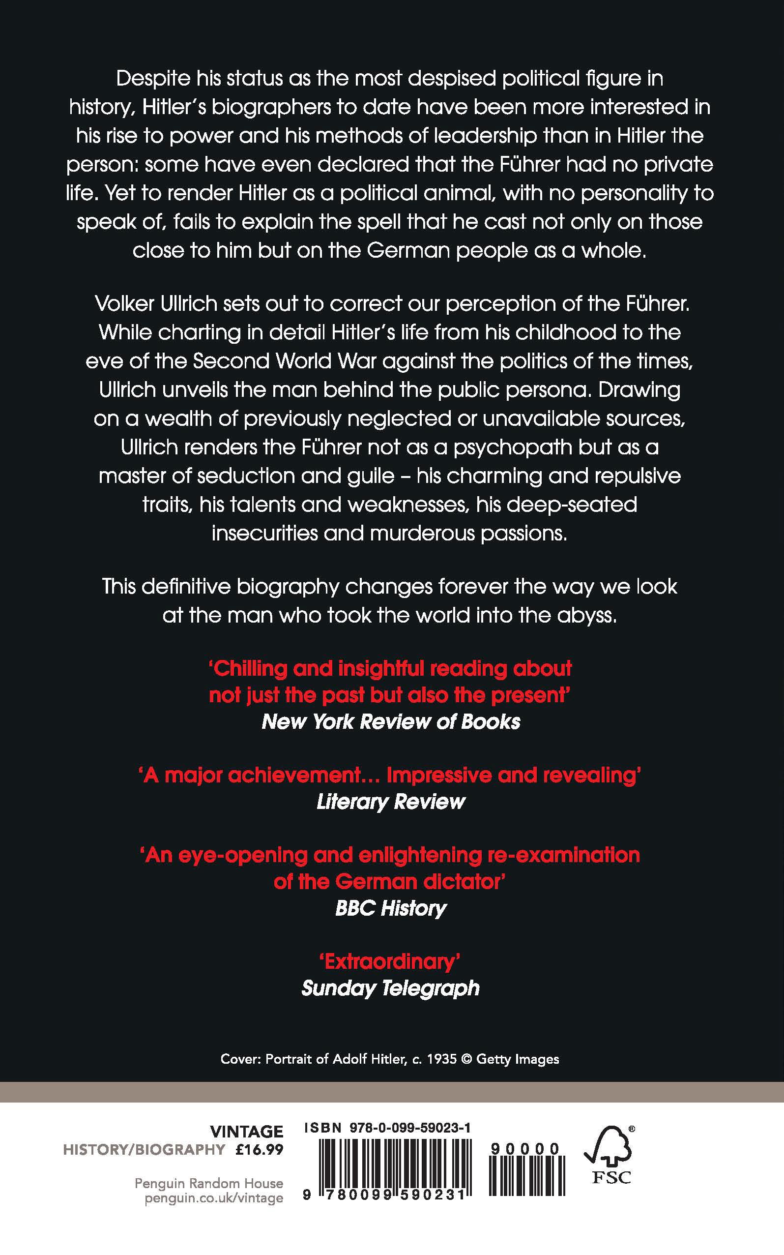 Rückseitencover Hitler: Volume I