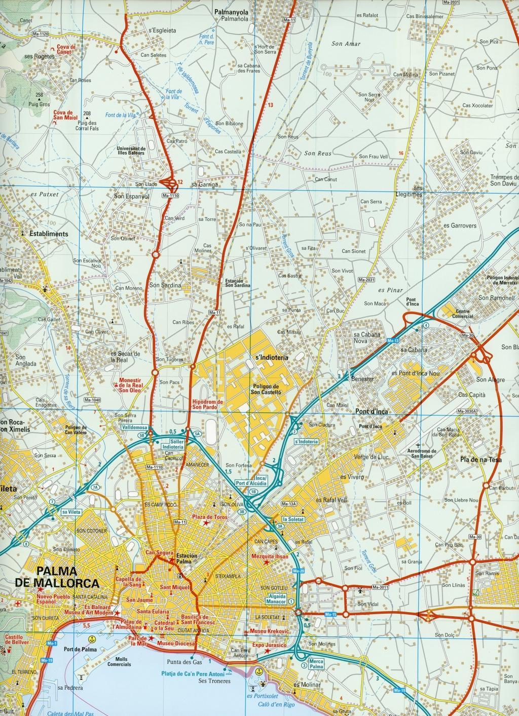 Beispielinhalt (Bild) Reise Know-How Rad- und Wanderkarte Mallorca West (1:40.000)