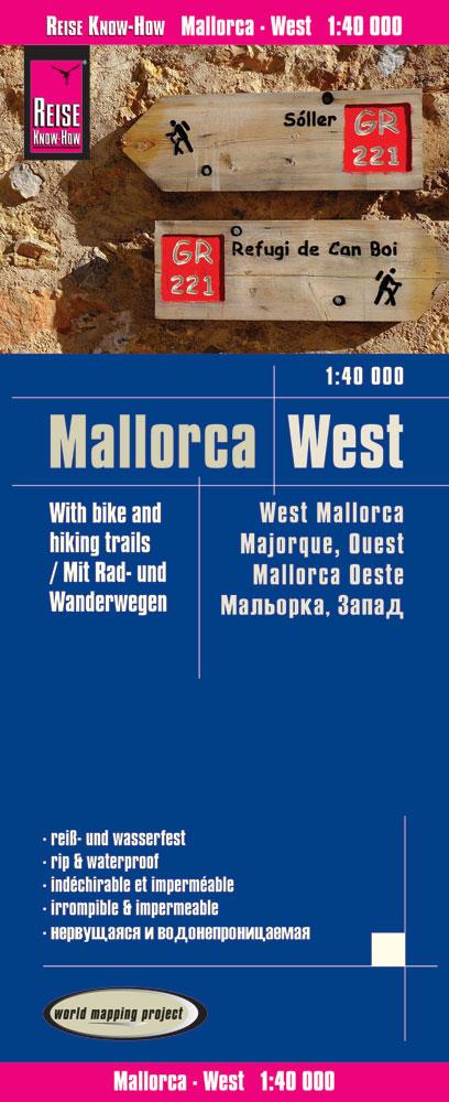 Vorderes Coverbild Reise Know-How Rad- und Wanderkarte Mallorca West (1:40.000)