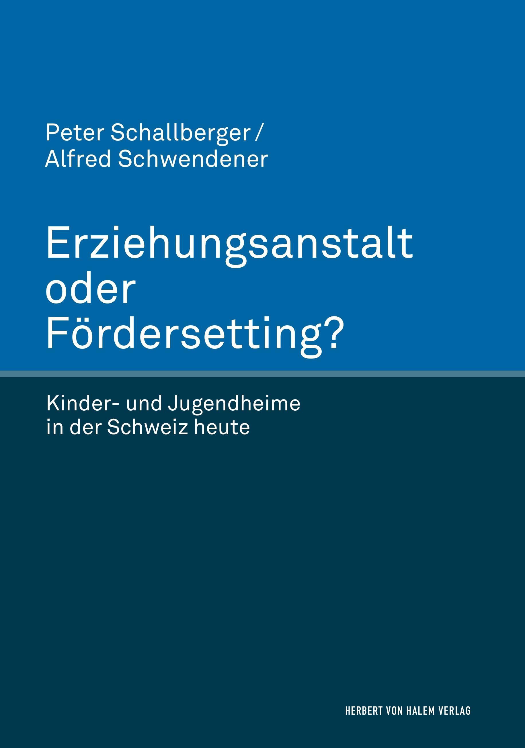 Vorderes Coverbild Erziehungsanstalt oder Fördersetting. Kinder- und Jugendheime in der Schweiz heute