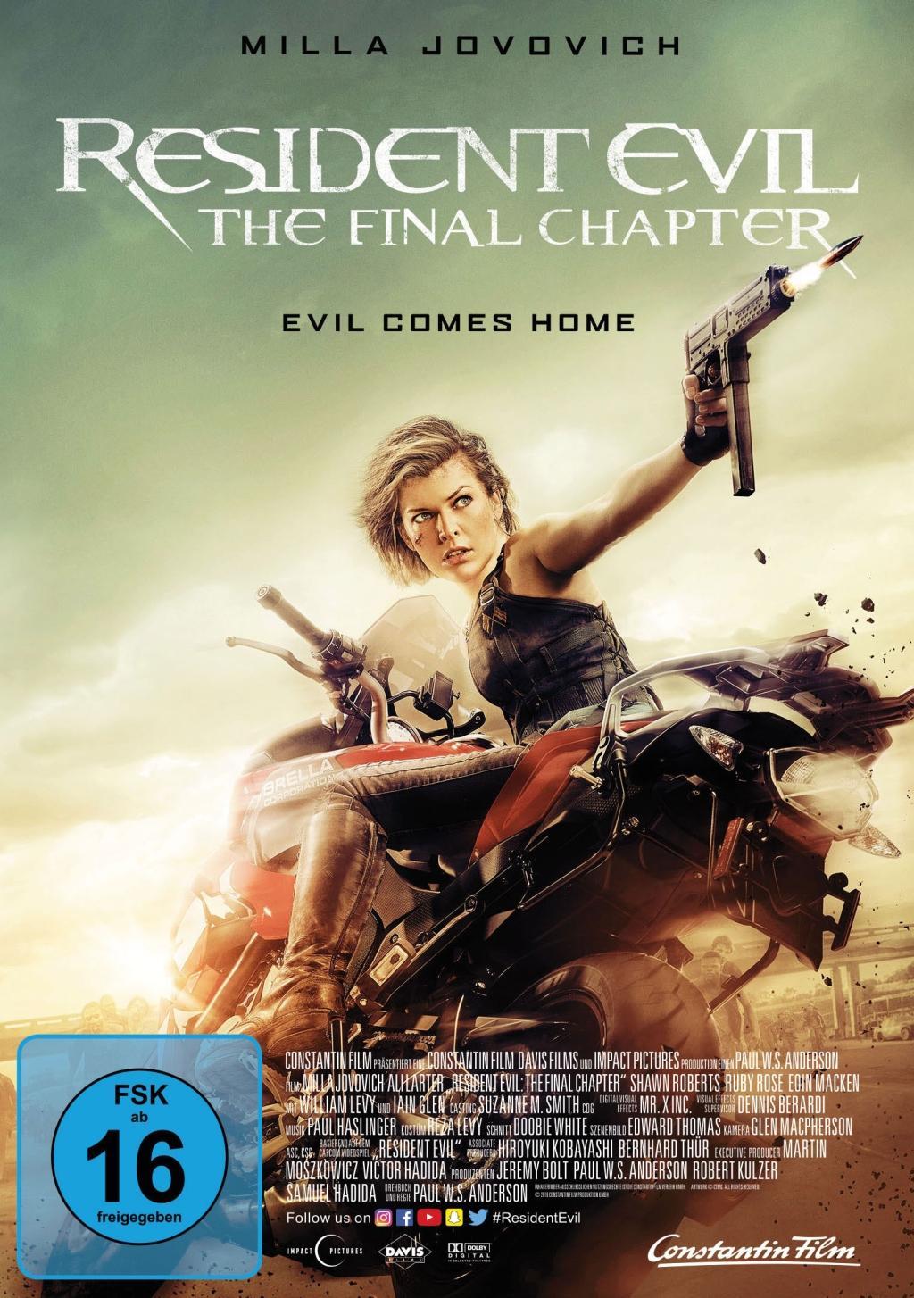 Vorderes Coverbild Resident Evil - The Final Chapter