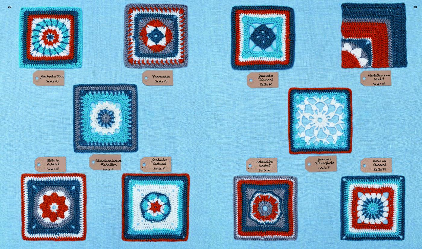 Beispielinhalt (Bild) Die Granny-Square Bibel