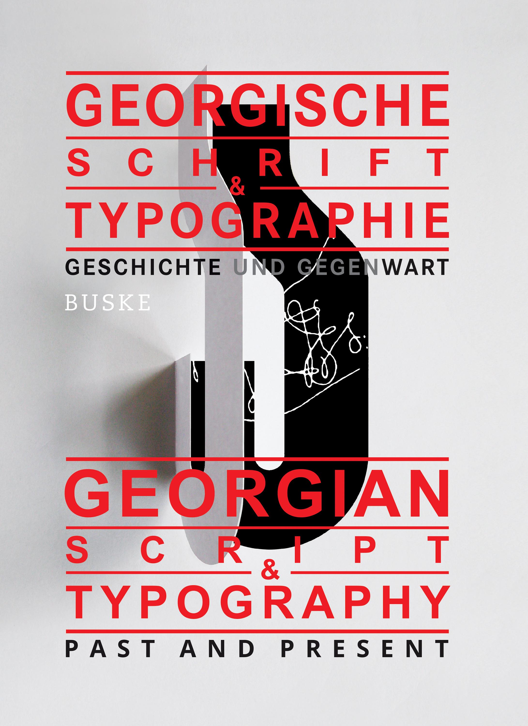 Vorderes Coverbild Georgische Schrift und Typographie / Georgian Script & Typography