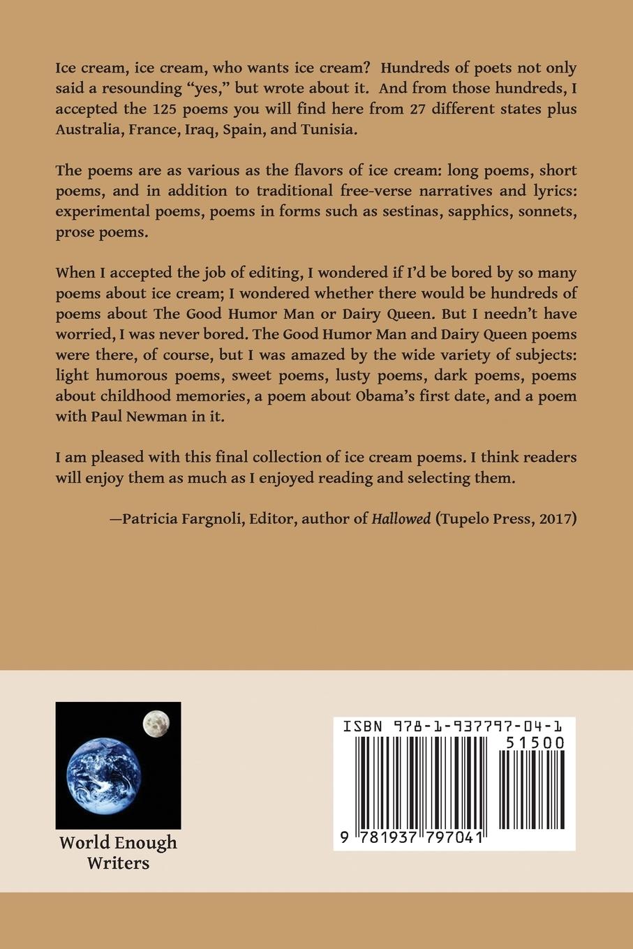 Rückseitencover Ice Cream Poems