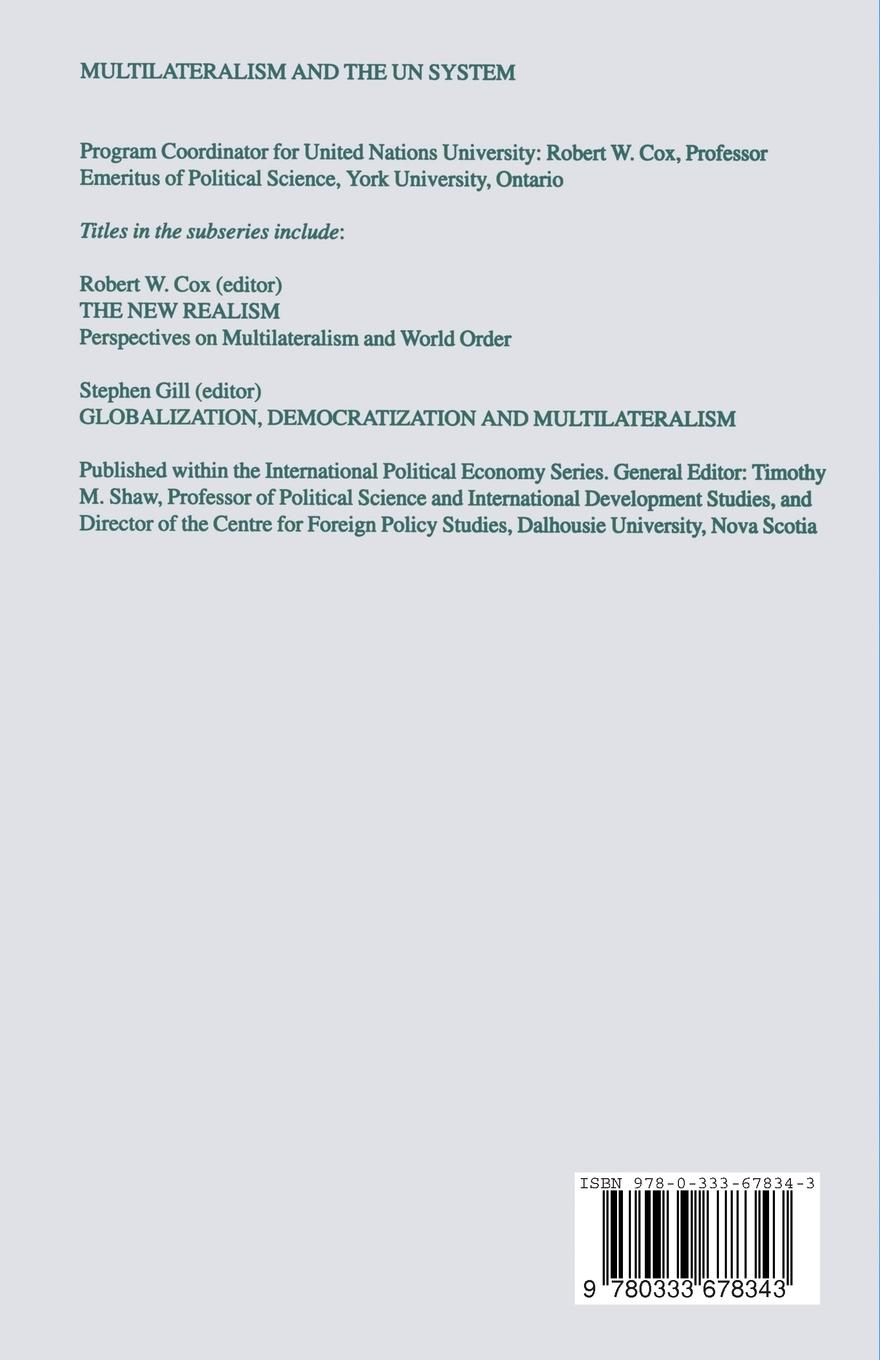 Rückseitencover Globalization, Democratization and Multilateralism