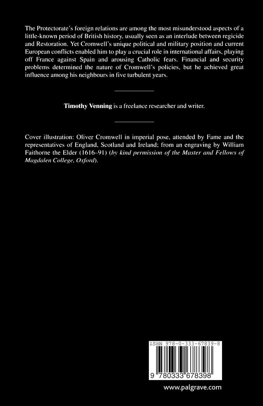 Rückseitencover Cromwellian Foreign Policy