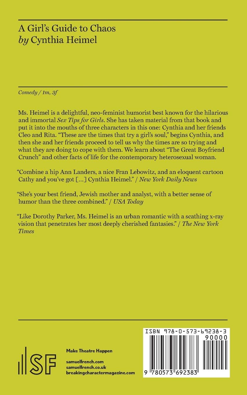 Rückseitencover A Girl's Guide to Chaos