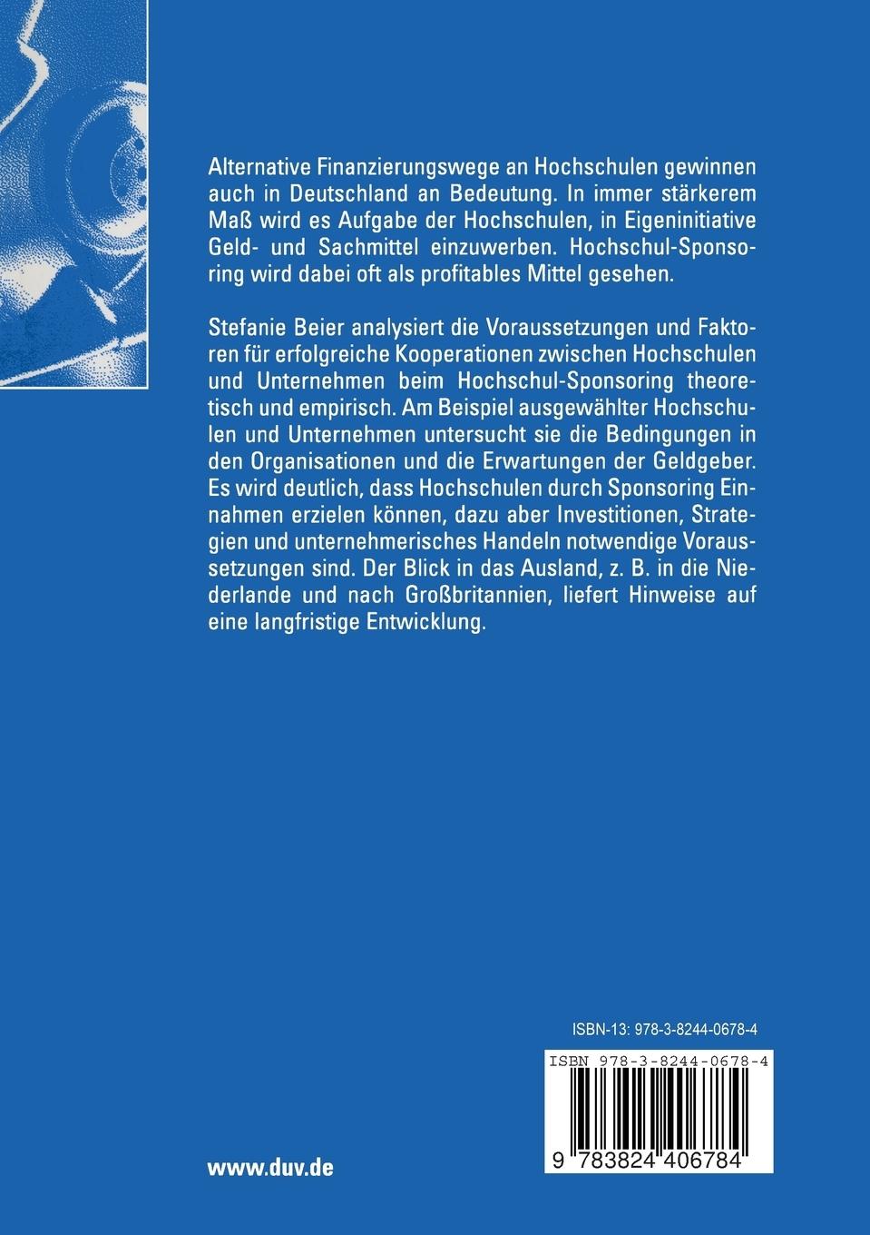 Rückseitencover Hochschul-Sponsoring