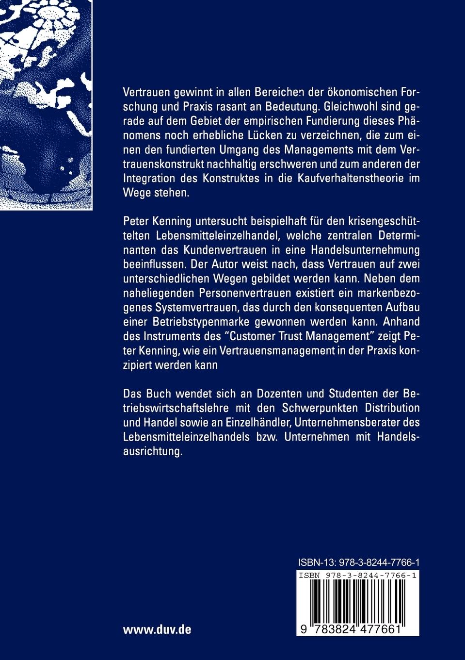 Rückseitencover Customer Trust Management
