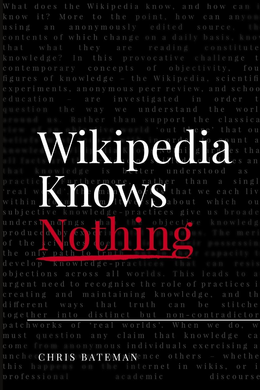 Vorderes Coverbild Wikipedia Knows Nothing