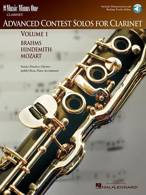 Vorderes Coverbild Advanced Contest Solos for Clarinet - Volume I Music Minus One Clarinet - Book/Online Audio