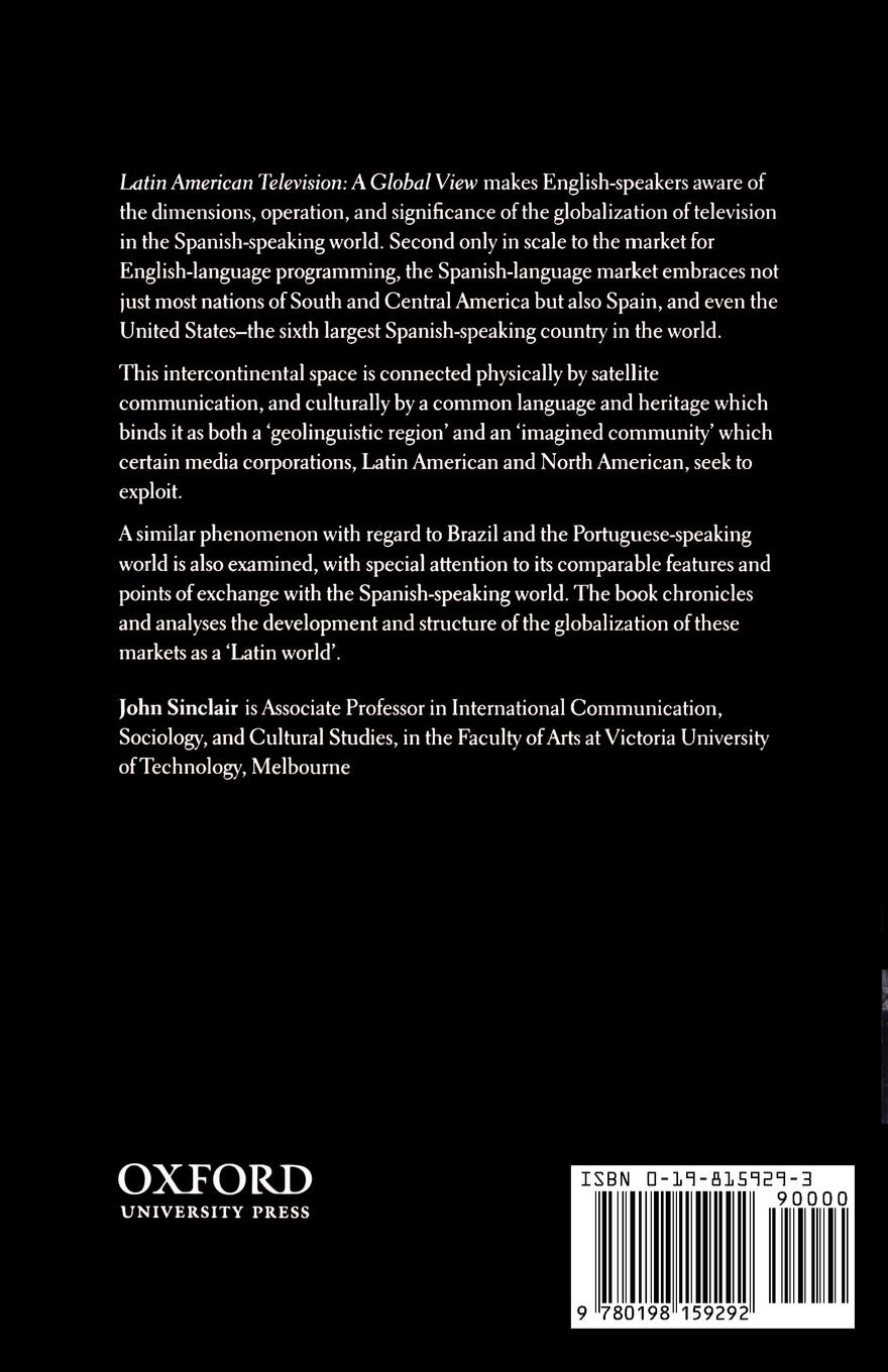 Rückseitencover Latin American Television
