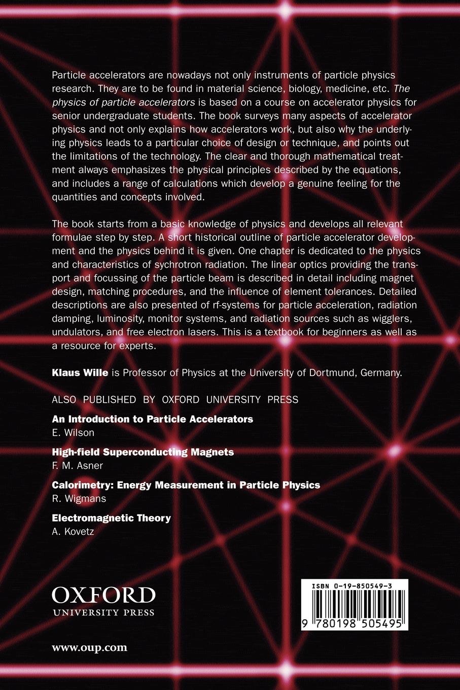 Rückseitencover The Physics of Particle Accelerators