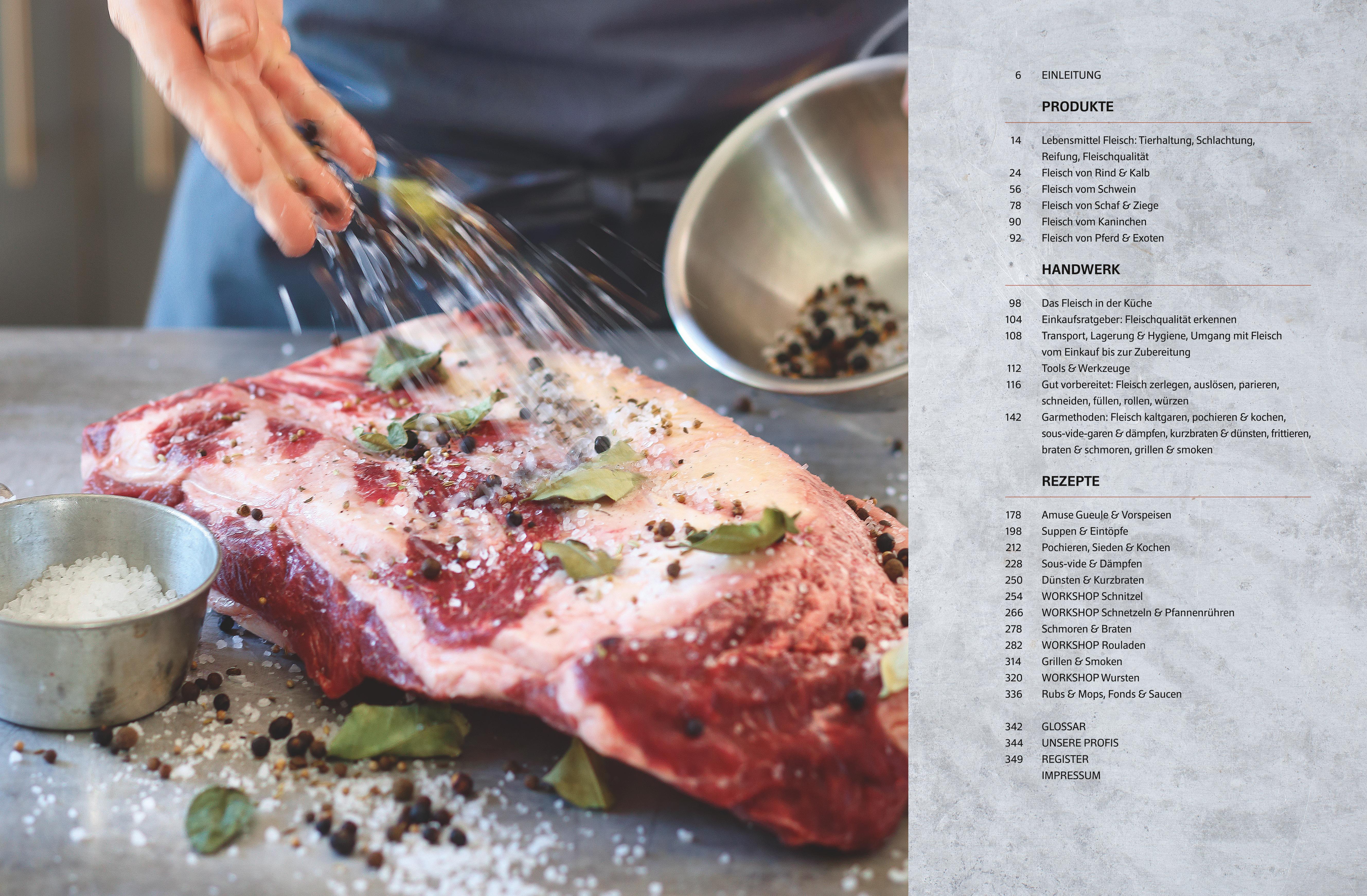 Beispielinhalt (Bild) Das große Buch vom Fleisch