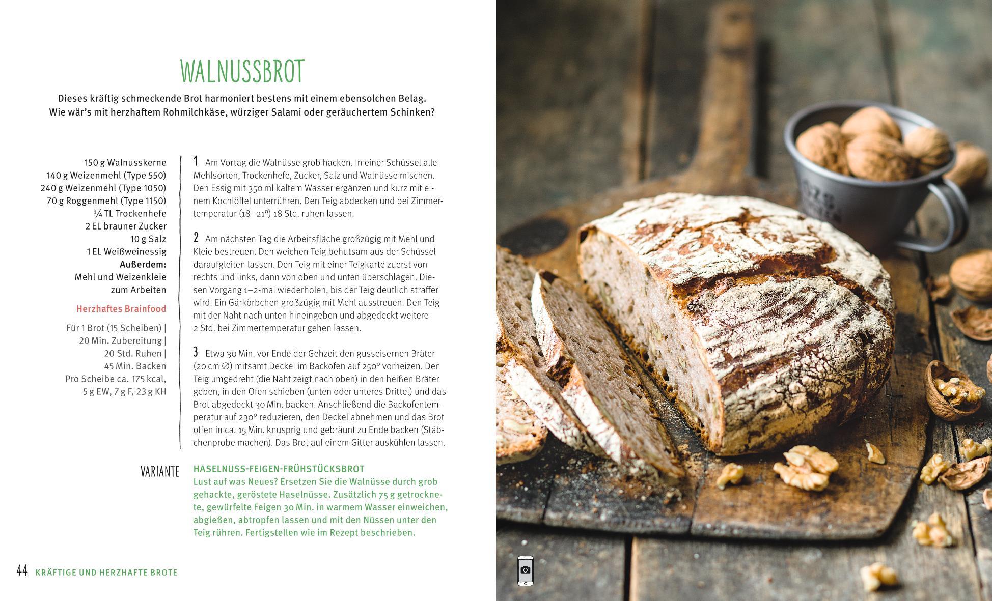 Beispielinhalt (Bild) Brote ohne Kneten