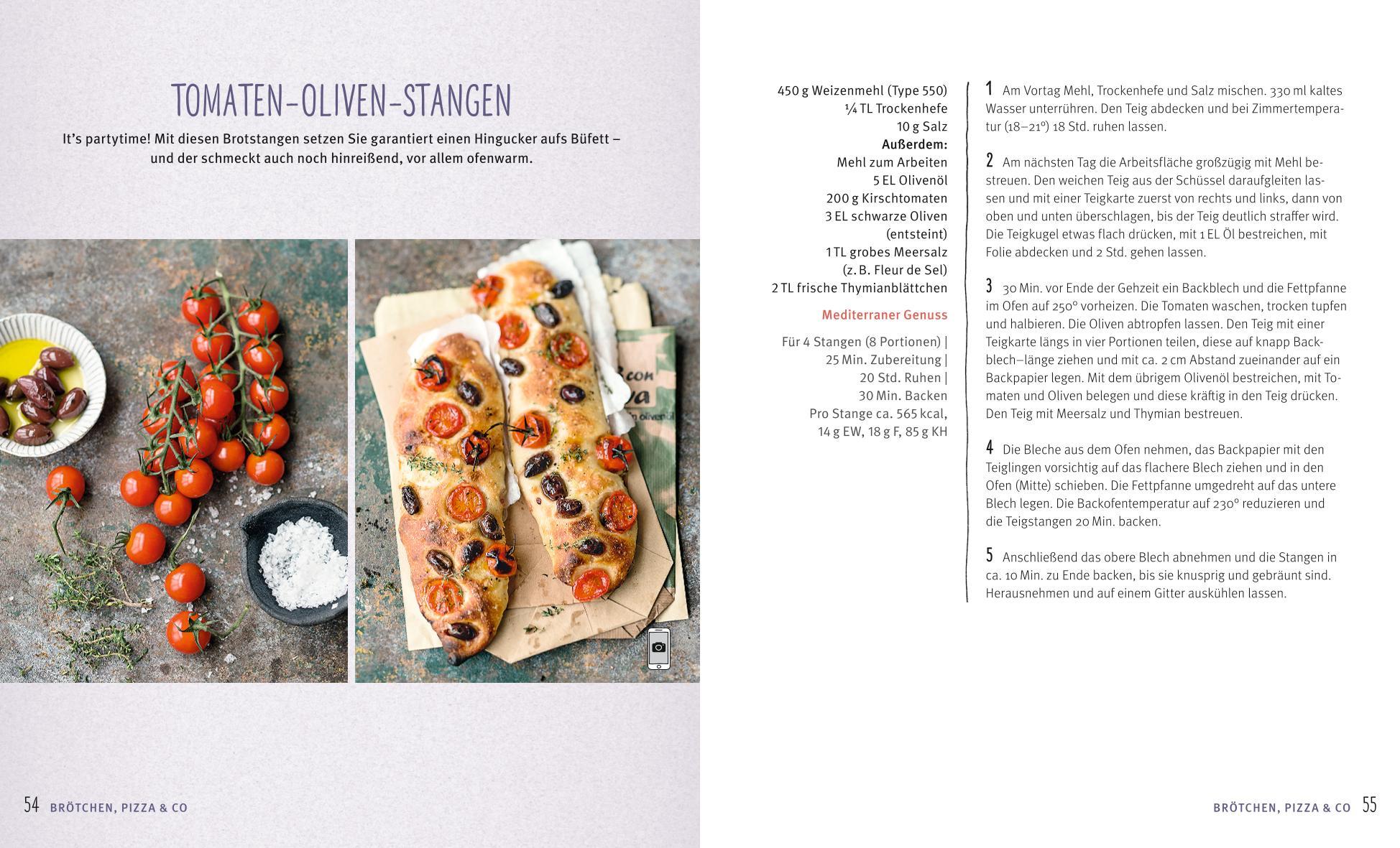 Beispielinhalt (Bild) Brote ohne Kneten