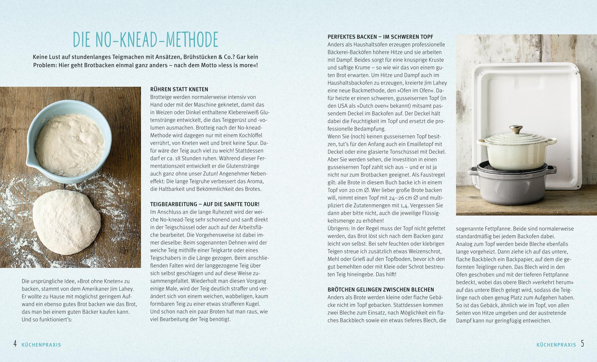 Beispielinhalt (Bild) Brote ohne Kneten